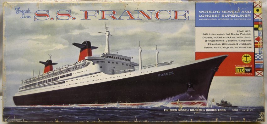 ITC 1/450 SS France Ocean Liner - (Norway), 3600-4-500 plastic model kit